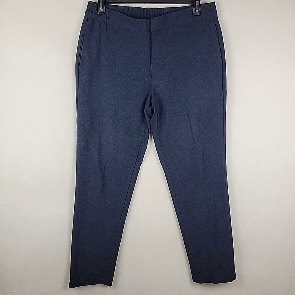 Banana Republic Mason Dress Pants Men 34x32 Athletic Tapered Fit Navy Stretch